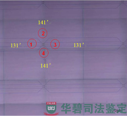 檢材絕緣性能檢測位置示意圖