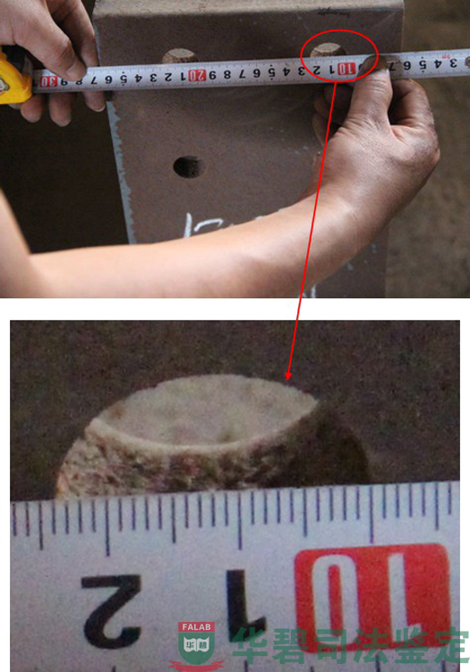 吊車梁對(duì)接螺栓孔尺寸測(cè)量